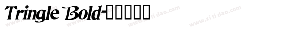 Tringle Bold字体转换